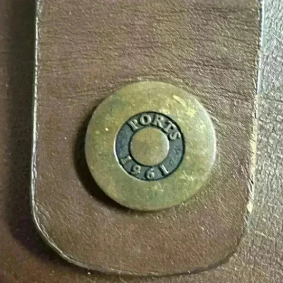 Ports 1961 Brown  Leather Travel Bag - Picture 9 of 10